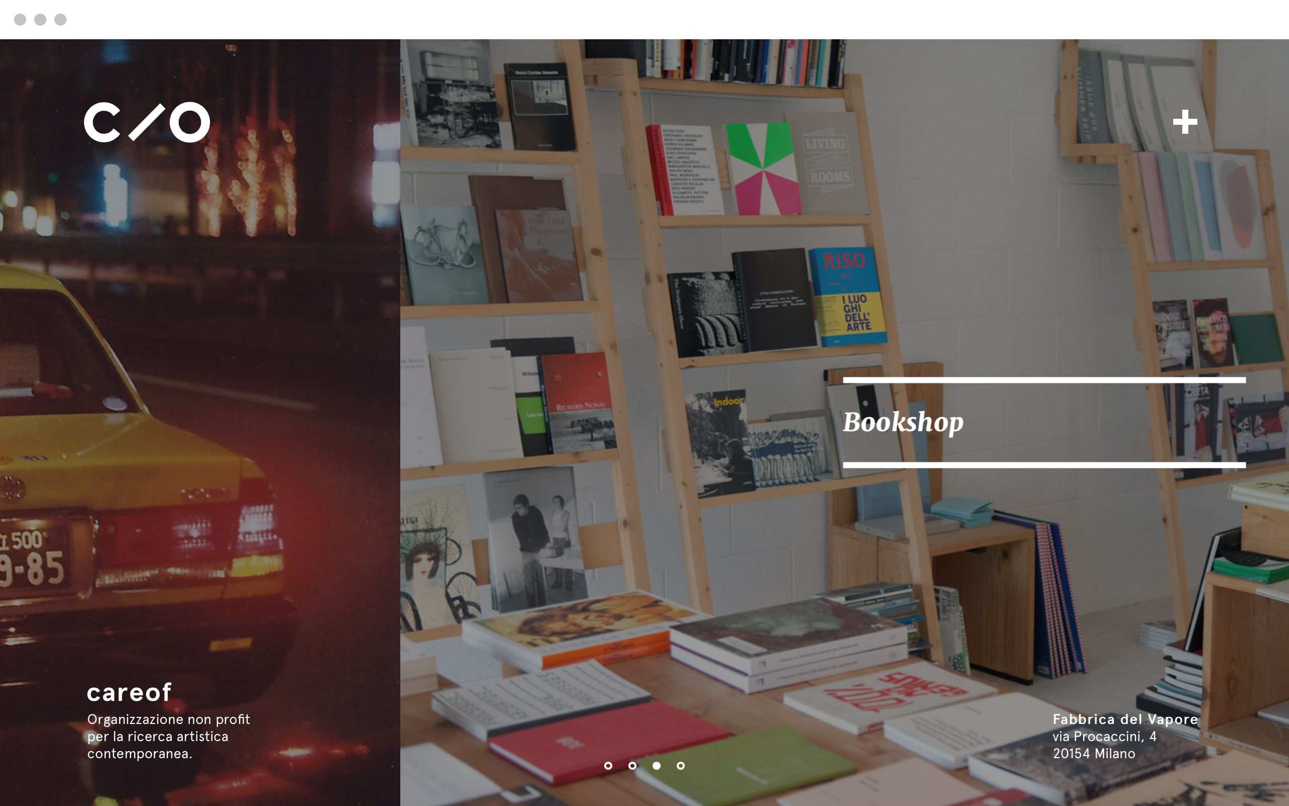 Careof homepage
